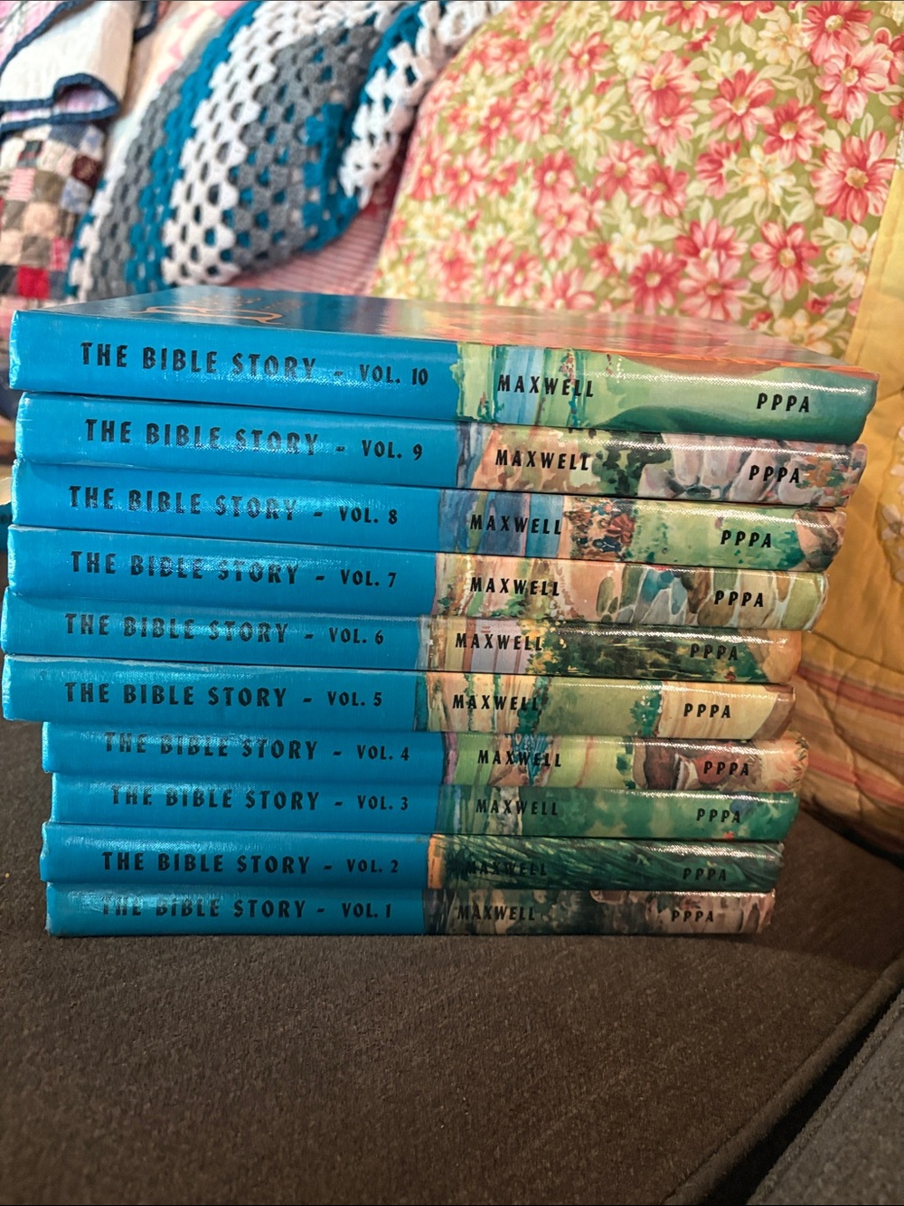 The Bible Story Set of 10 Hardcover Books 1957 by Arthur S Maxwell